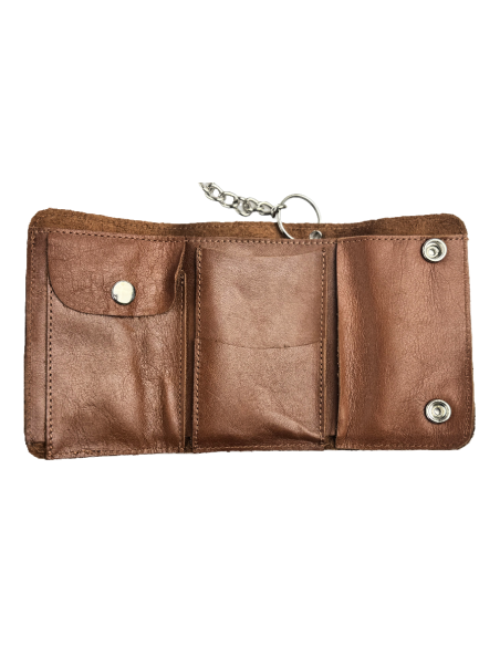 Route 66 Leather Wallet – Brown | Handmade in Spain