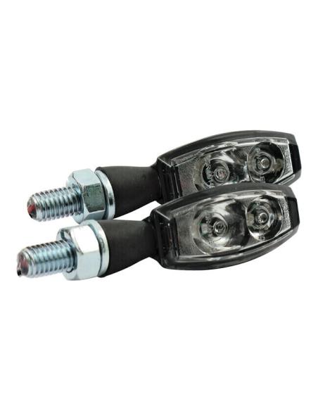 BLAZE 3-1 BLACK TRANSPARENT TURN SIGNALS WITH BRAKE LIGHT AND POSITION LIGHT