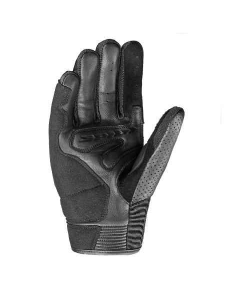 SPIDI NKD Perforated Leather Gloves – CE Certified, Black