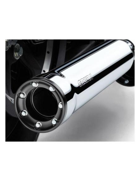 Comprar Colas de Escape Cobra RPT 3" Cromadas c/ Puntas Negras – Harley Davidson Dyna 91-16