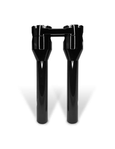 Risers HeinzBikes Clubstyle 10" Noir – CNC pour Harley 1"
