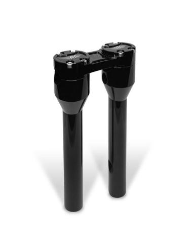 HeinzBikes Clubstyle Risers 10" Black – CNC for Harley 1"