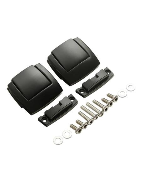 Old Style Tour Pak Latch Kit in Black Aluminum for Harley 1980-2013 | Iguana Custom