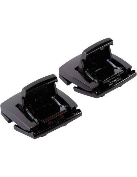 Old Style Tour Pak Latch Kit in Black Aluminum for Harley 1980-2013 | Iguana Custom