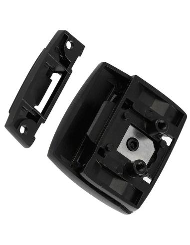 Old Style Tour Pak Latch Kit in Black Aluminum for Harley 1980-2013 | Iguana Custom