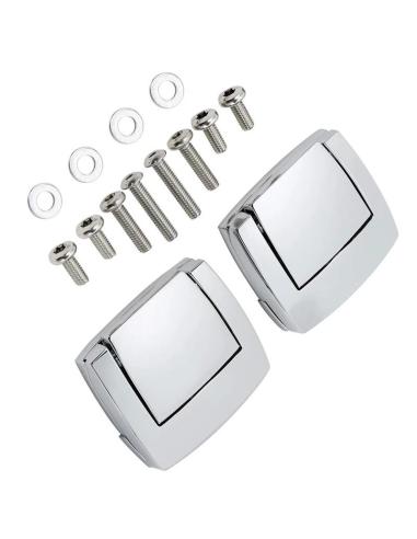 Old Style Chrome Tour Pak Latch Kit for Harley 1980-2013 | Iguana Custom