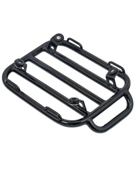 Porte-bagages Motone Voyager Noir pour Harley, Triumph, Indian | Iguana Custom