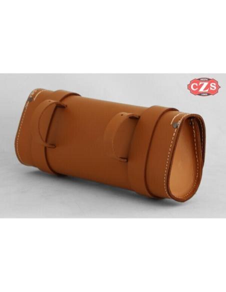 MEDIUM FLAT RULITO CAMEL LEATHER
