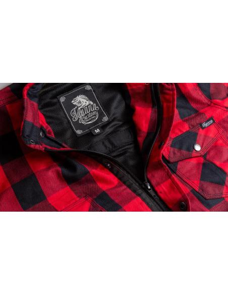 Comprar Camisa Motera Femenina Roja Certificada AA con Kevlar | Iguana Custom