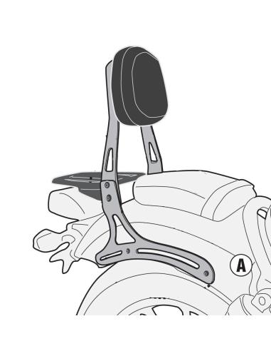 GIVI PRETO COM GRADE PARA ESTILINGUE REBELDE CMX 500