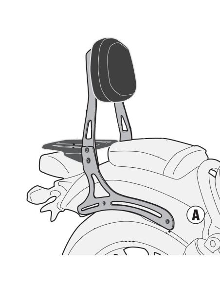 GIVI PRETO COM GRADE PARA ESTILINGUE REBELDE CMX 500