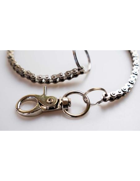 Chaîne Porte-Monnaie Style Biker | Maillons Chaîne de Transmission | 48 cm