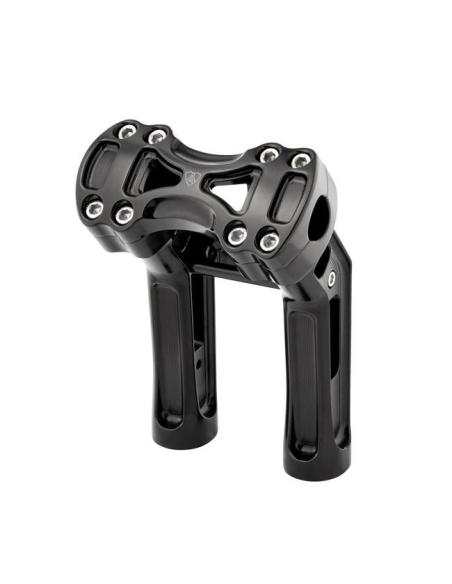 Rehausseurs Arlen Ness Method 7” Universels Anodisé Noir | Iguana Custom