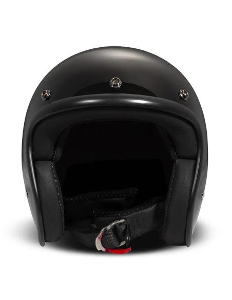 DMD RETRO JET HELMET GLOSS BLACK