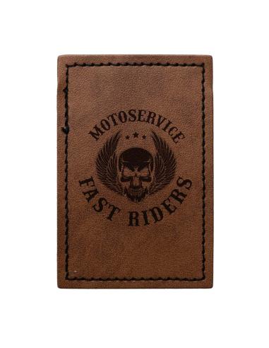 Comprar Parche Cuadrado Personalizable en Símil Piel Marrón 65x65 mm | Iguana Custom