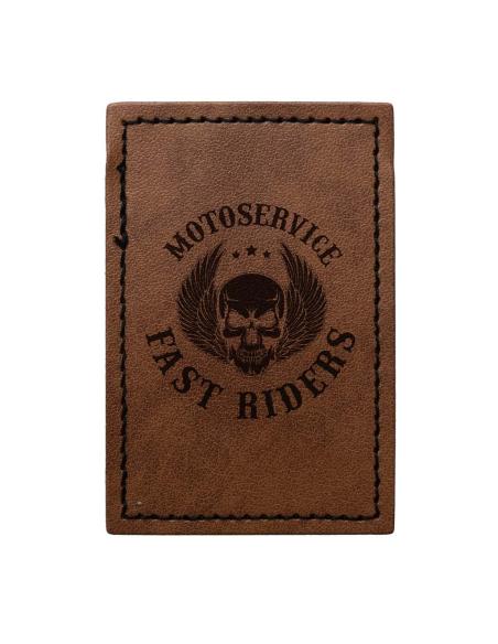 Comprar Parche Cuadrado Personalizable en Símil Piel Marrón 65x65 mm | Iguana Custom