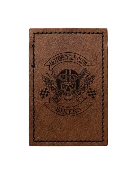 Comprar Parche Cuadrado Personalizable en Símil Piel Marrón 65x65 mm | Iguana Custom