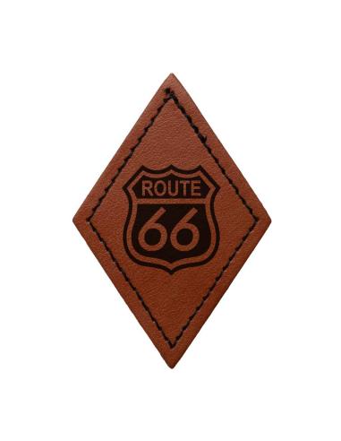 Comprar Parche Rombo Personalizable en Símil Piel Marrón Vintage 50x75 mm | Iguana Custom