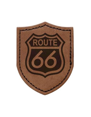 Comprar Parche Escudo Personalizable en Símil Piel Marrón Vintage con Dorso Termoadhesivo | Iguana Custom
