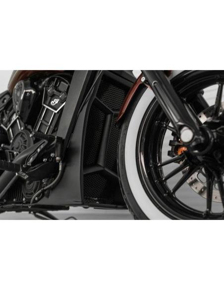 Buy Killer Custom Apache Radiator Cover for Indian Scout 2015-2024 | Iguana Custom