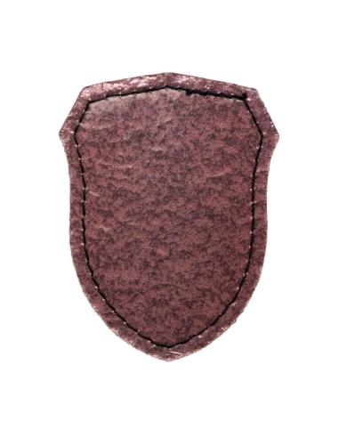 Patch Écusson Personnalisable en Simili Cuir Marron avec Dos Thermo-Adhésif | Iguana Custom