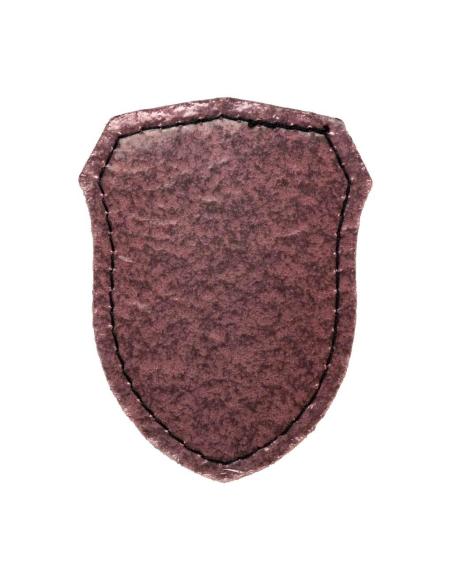 Comprar Parche Escudo Clásico Personalizable en Símil Piel Marrón con Dorso Termoadhesivo | Iguana Custom