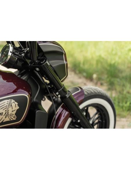Killer Custom Tomahawk Fork Covers Indian Scout 2015-2024 NO Turn Signals | Iguana Custom