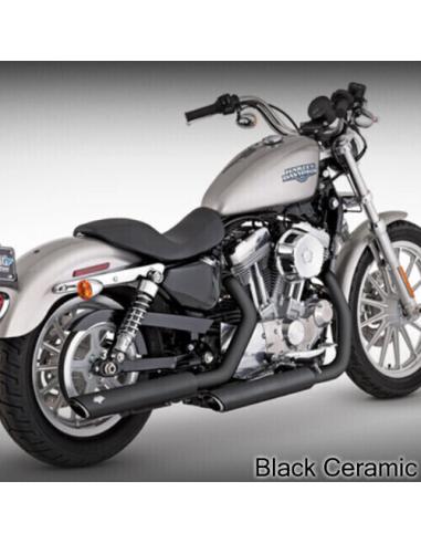 Comprar Silenciadores Vance & Hines Twin Slash 3" PCX Negro | Harley XL 14-20