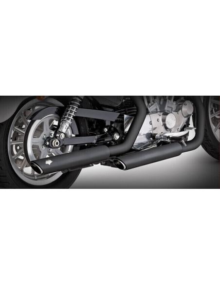 Comprar Silenciadores Vance & Hines Twin Slash 3" PCX Negro | Harley XL 14-20