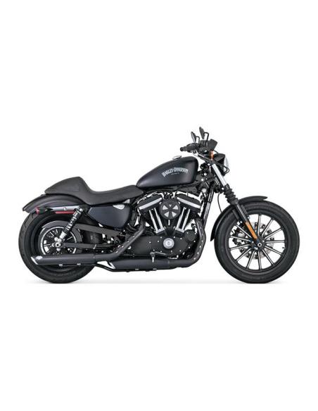Vance & Hines Twin Slash 3" Slip-On Mufflers | Matte Black for Sportster 14-20