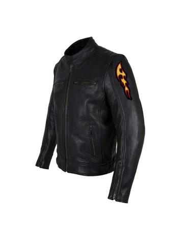 Patch Flammes Courbées Inversées Thermocollant | Iguana Custom