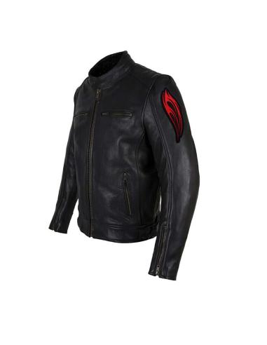 Inverted Red Flame Patch – Iron-On | Iguana Custom