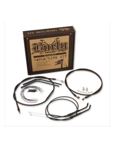 KIT DE CABLEADO COMPLETO BURLY T-BAR 10" NEGRO PARA DYNA SIN ABS