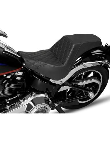 Banco Two Up Harley Softail Sport Glide, Low Rider, S e ST – Preto