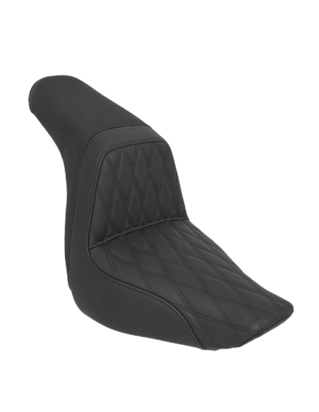 Selle Two Up Harley Softail Sport Glide, Low Rider, S et ST – Noire
