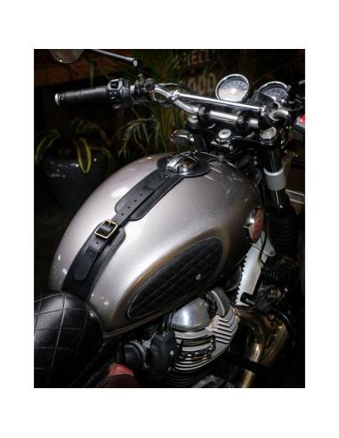 Trip Machine Tank Strap Interceptor/GT 650 – Cuir Noir