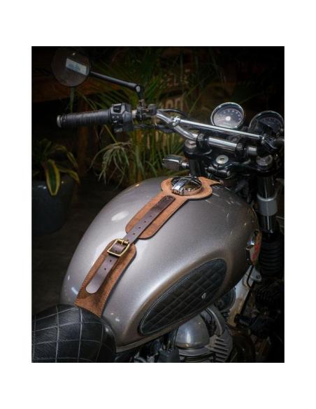 Trip Machine Tank Strap Interceptor/GT 650 – Couro Tobacco Brown