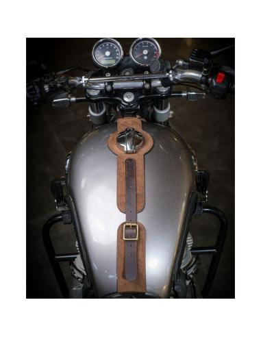 Trip Machine Tank Strap Interceptor/GT 650 – Cuir Tobacco Brown