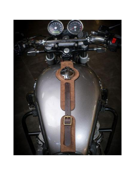 Trip Machine Tank Strap Interceptor/GT 650 – Cuir Tobacco Brown
