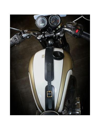 Trip Machine Tank Strap & Utility Pouch – For Triumph Classics