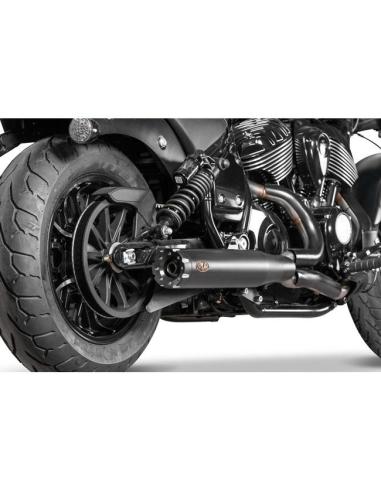 V Performance Revolver 2-1 Exhaust Black Euro 5 | Indian Chief 21–25