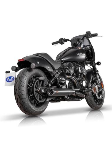 V Performance Revolver 2-1 Exhaust Black Euro 5 | Indian Chief 21–25