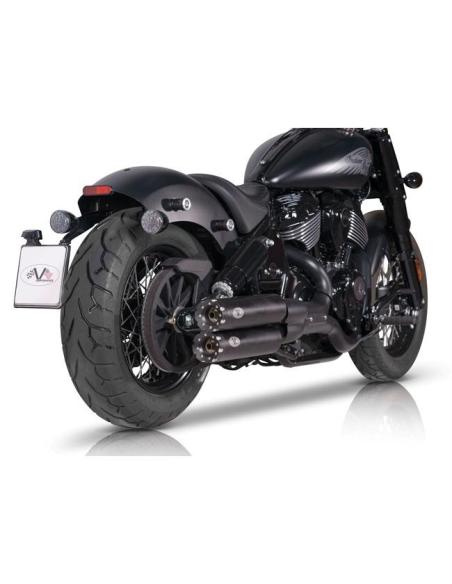 Escapamentos Slip-on V Performance Revolver Preto Euro 5 | Indian Chief 21–25