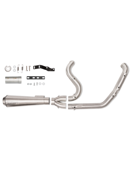 2 in 1 Exhaust Black Duck Fighter Harley Touring (2017+) | CE Approved