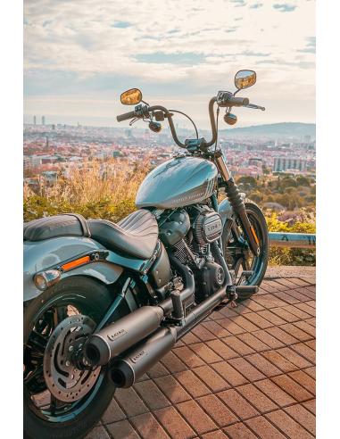 Escapes Black Duck Bombardier Harley Softail (2018+) | Homologados CE