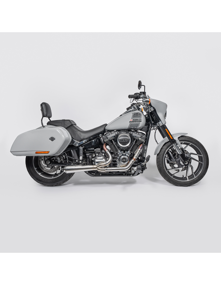 Escape Black Duck Fighter RAW Harley Softail 2018+ | Acabamento Escovado CE