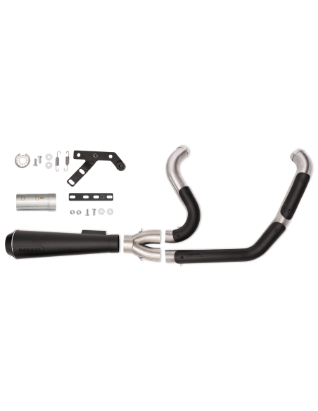 Black Duck Fighter Exhaust Black Harley Softail 2018+ | CE Approved