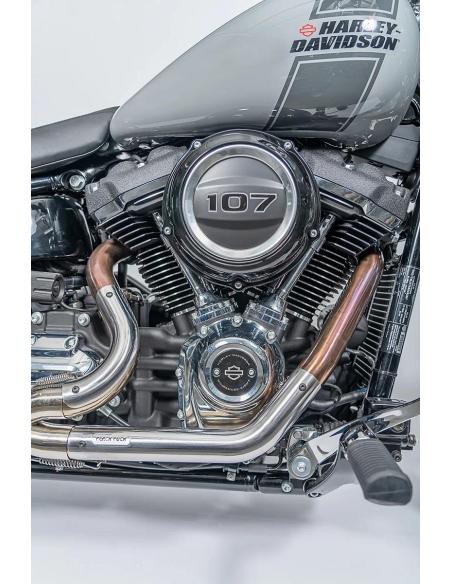 Escape Black Duck Fighter PRO Polished Harley Softail 2018+ | Mirror Finish CE