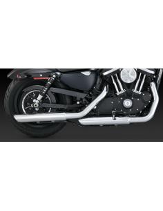 Silenciadores Slip-On 3" Twin Slash PCX Cromados Harley-Davidson Sportster 2014-2022 | Vance & Hines 2
