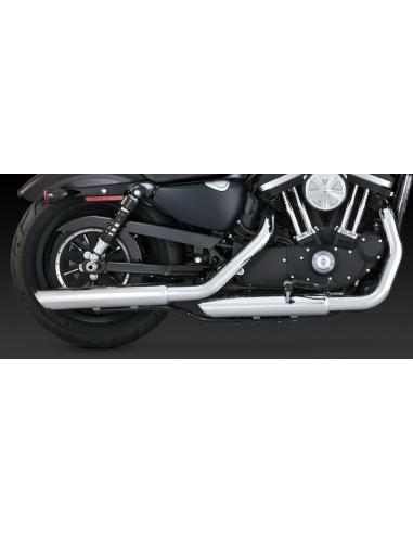 Silenciadores Slip-On 3" Twin Slash PCX Cromados Harley-Davidson Sportster 2014-2022 | Vance & Hines